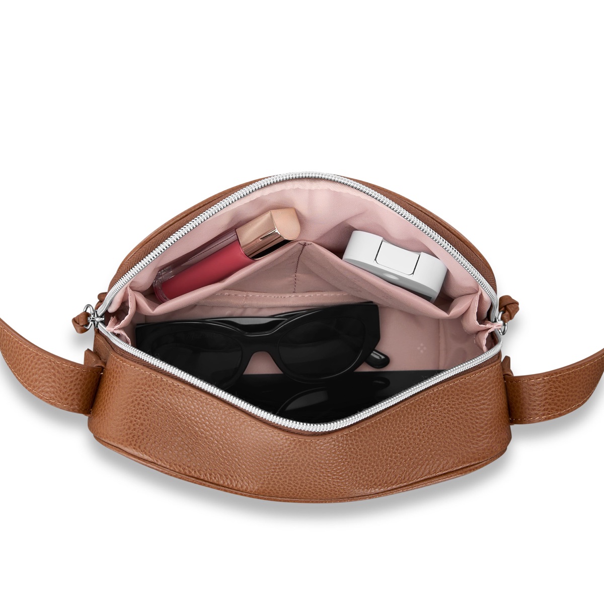 Samsonite Mobile Solution 2 Leather RFID Crossbody — Cognac