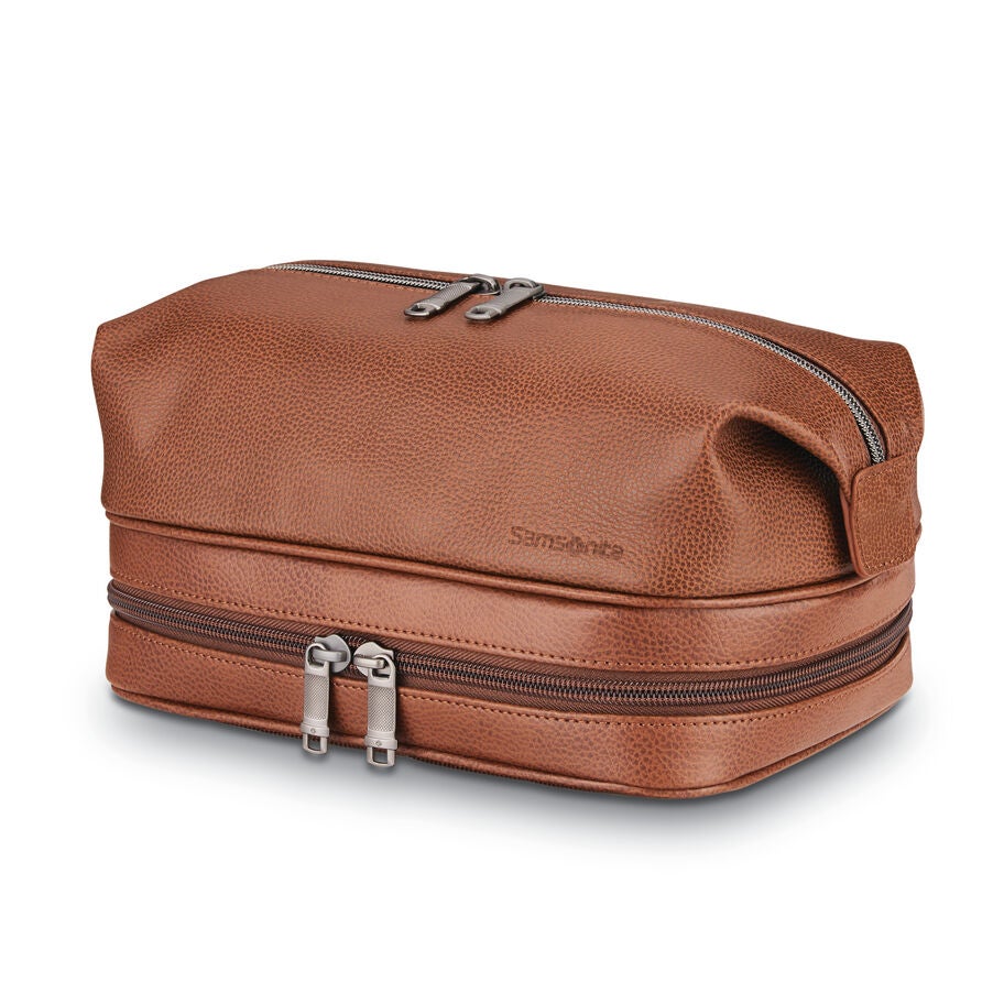 Classic Leather Travel Kit Cognac