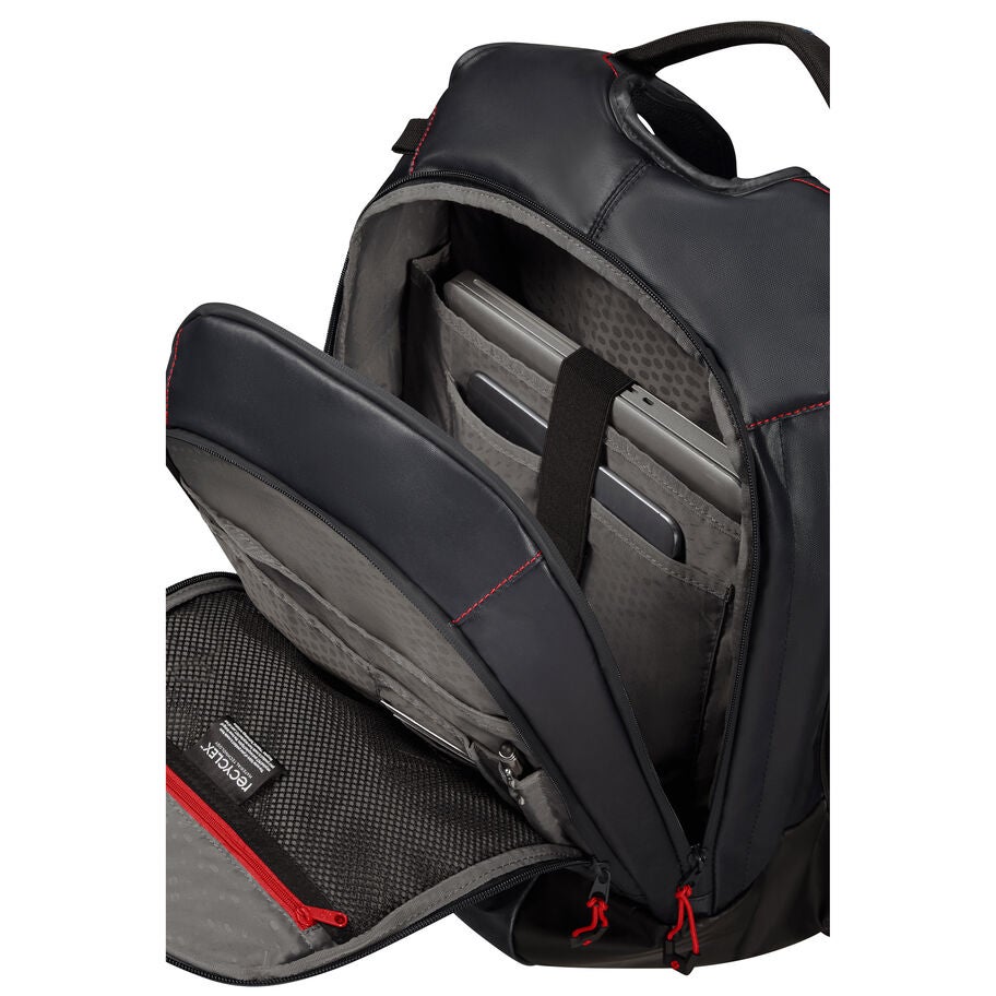 Samsonite EcoDiver Laptop Backpack (Large) — Black, detail view