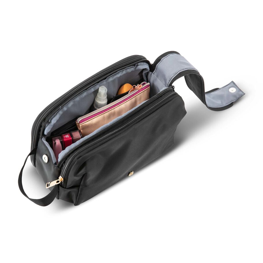 Samsonite Companion Bags - Top Zip Deluxe Ladies Travel Kit — Black, detail view