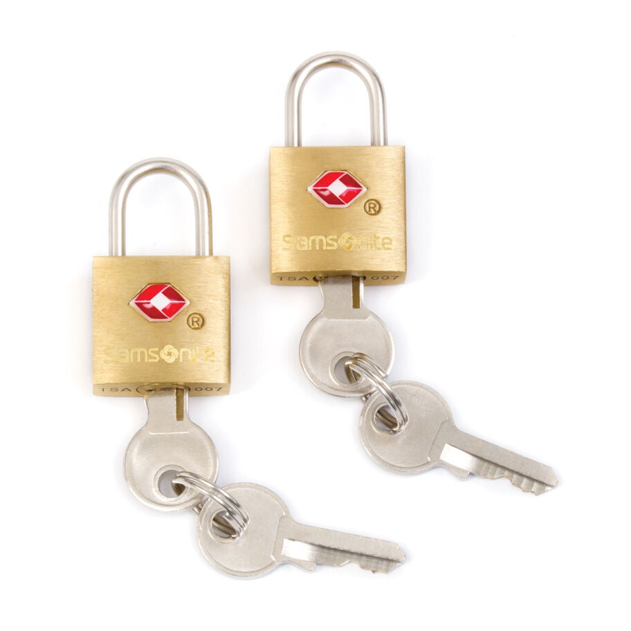 Samsonite Travel Accessories - TSA Brass Key Locks (Pack Of 2) — Gold/Brass