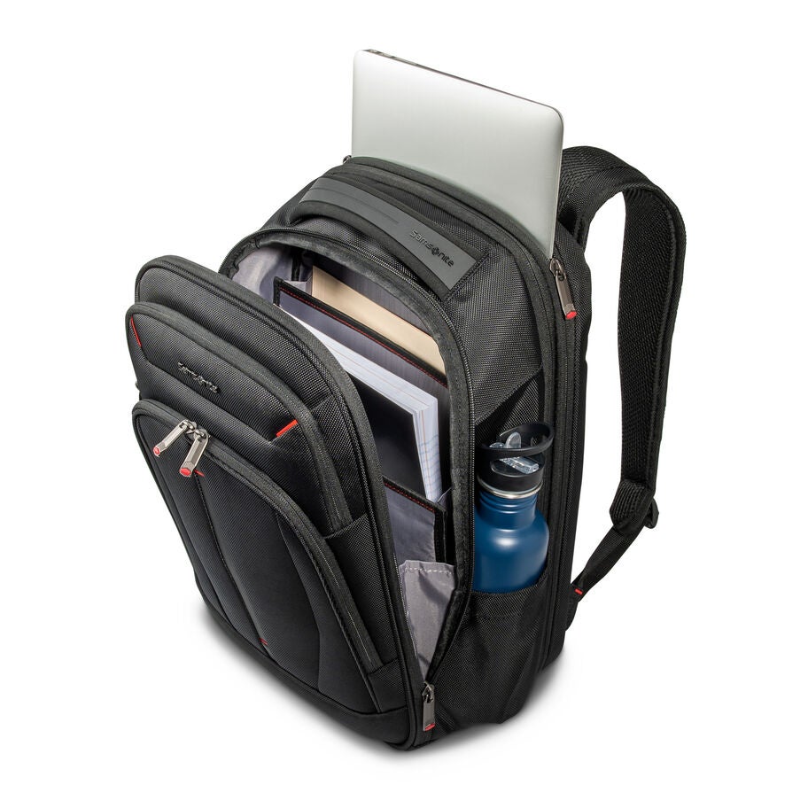 Samsonite Xenon 4.0 Large Expandable Backpack — Black, detail view