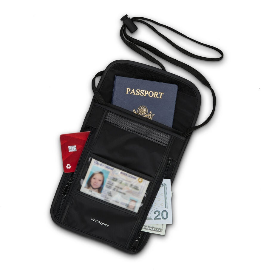 Samsonite Accessory - RFID Neck Pouch — Black, detail view