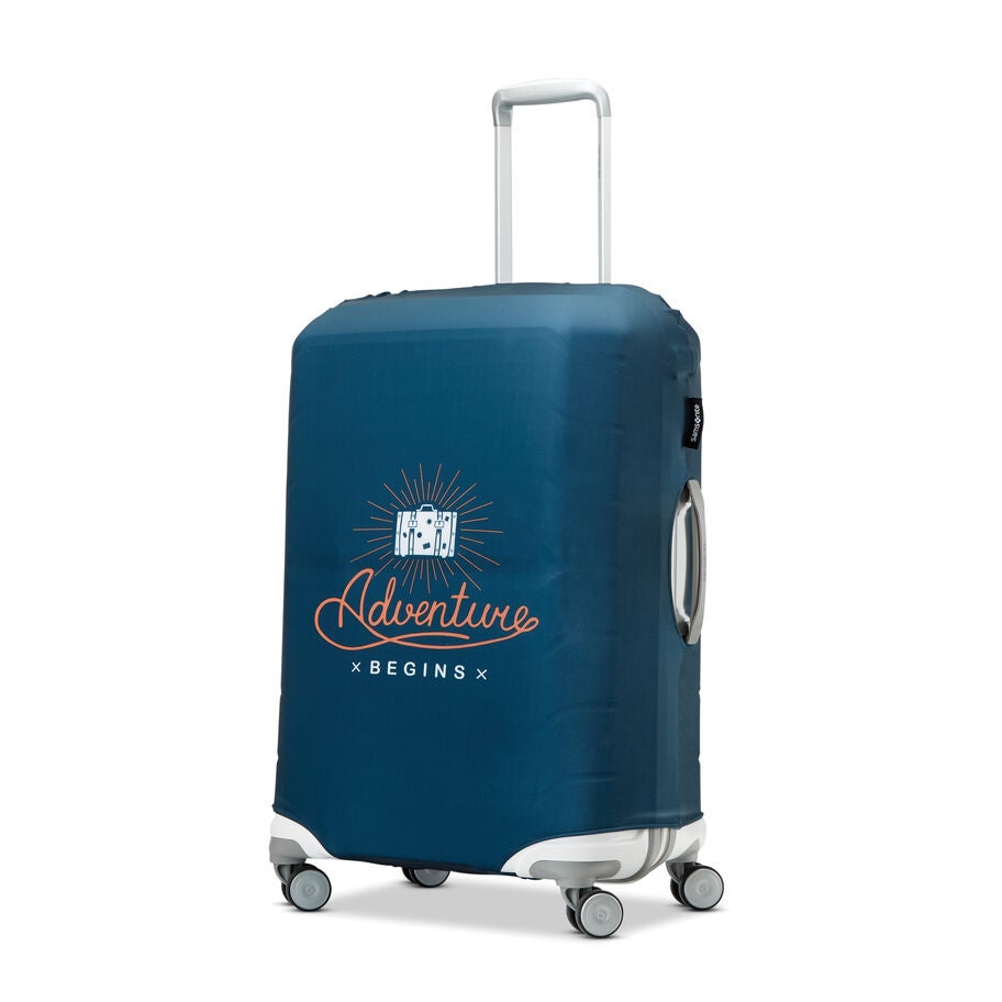 Samsonite Printed Luggage Cover (Medium) — Adventure Begins