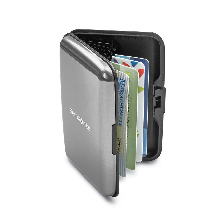 Samsonite Travel Accessories - Aluminum RFID Case — Gun Metal, detail view