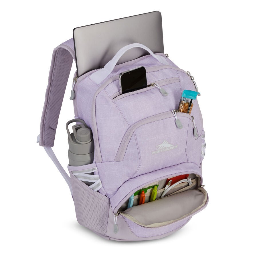 High Sierra BTS Swoop SG Backpack — Hushed Orchid Heather