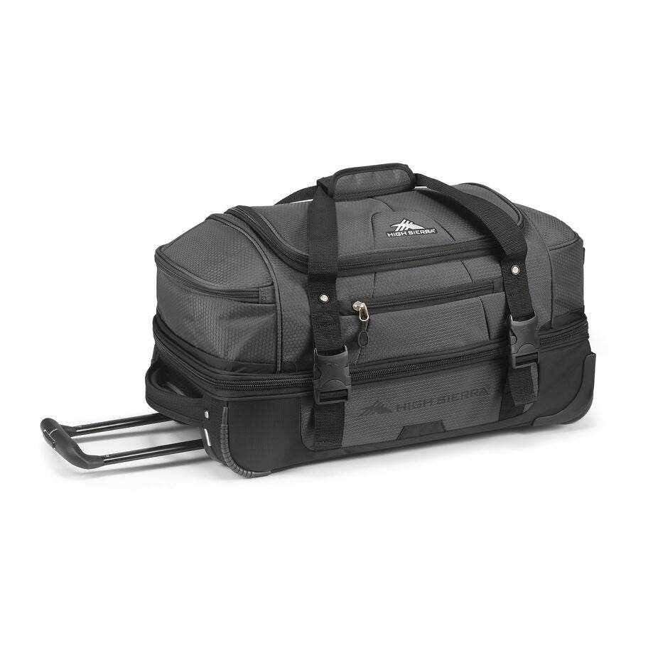 High Sierra Fairlead 22" Drop Bottom Duffle — Mercury/Black