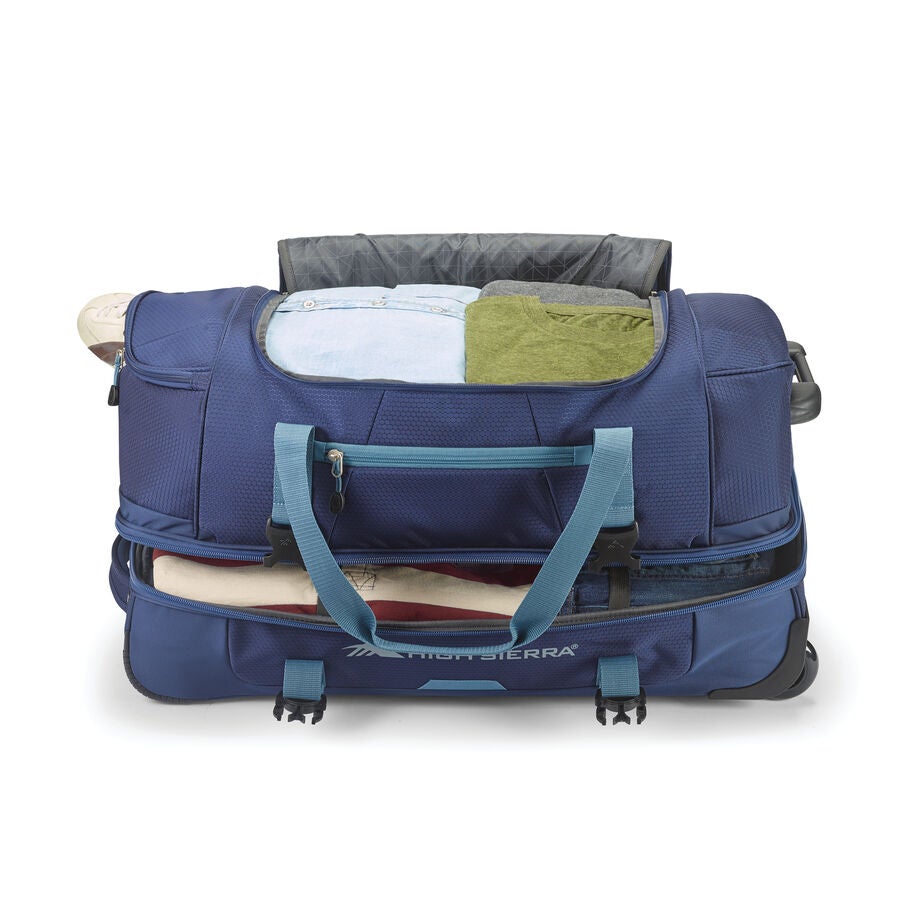 High Sierra Fairlead 34" Drop Bottom Duffle — True Navy/Graphite Blue