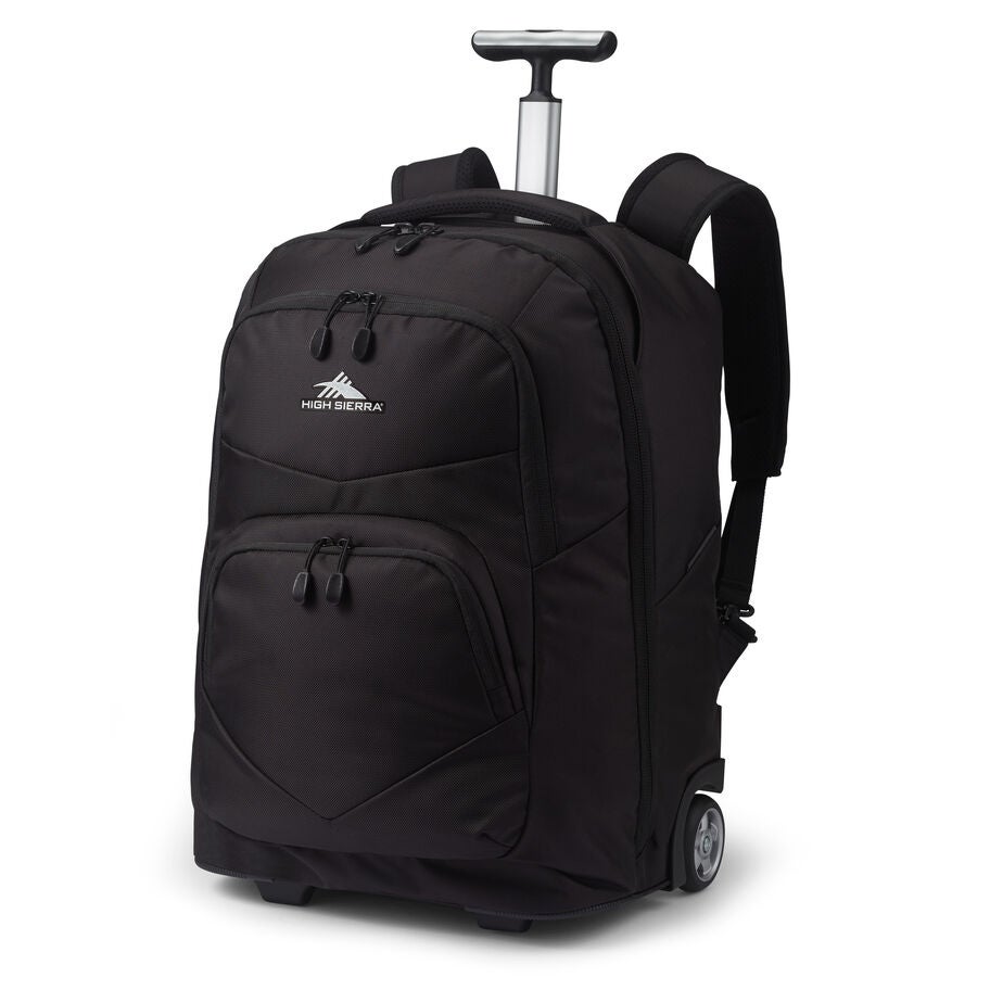 High Sierra Freewheel Pro Wheeled Backpack — Black