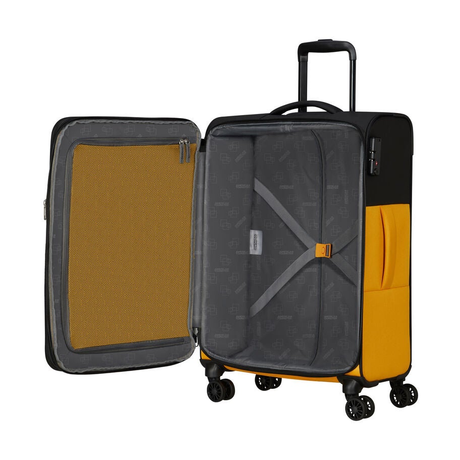 American Tourister Daring Dash Spinner Medium — Black/Yellow
