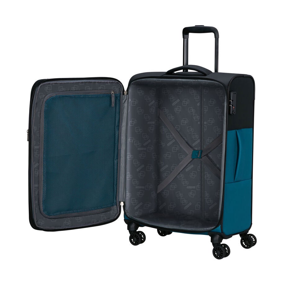 American Tourister Daring Dash Spinner Medium — Black/Blue