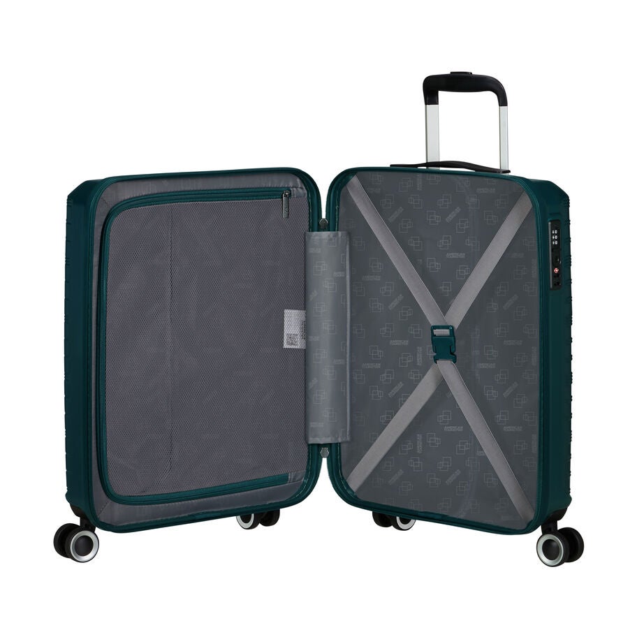 American Tourister Surftime Spinner Carry-On — Metallic Teal
