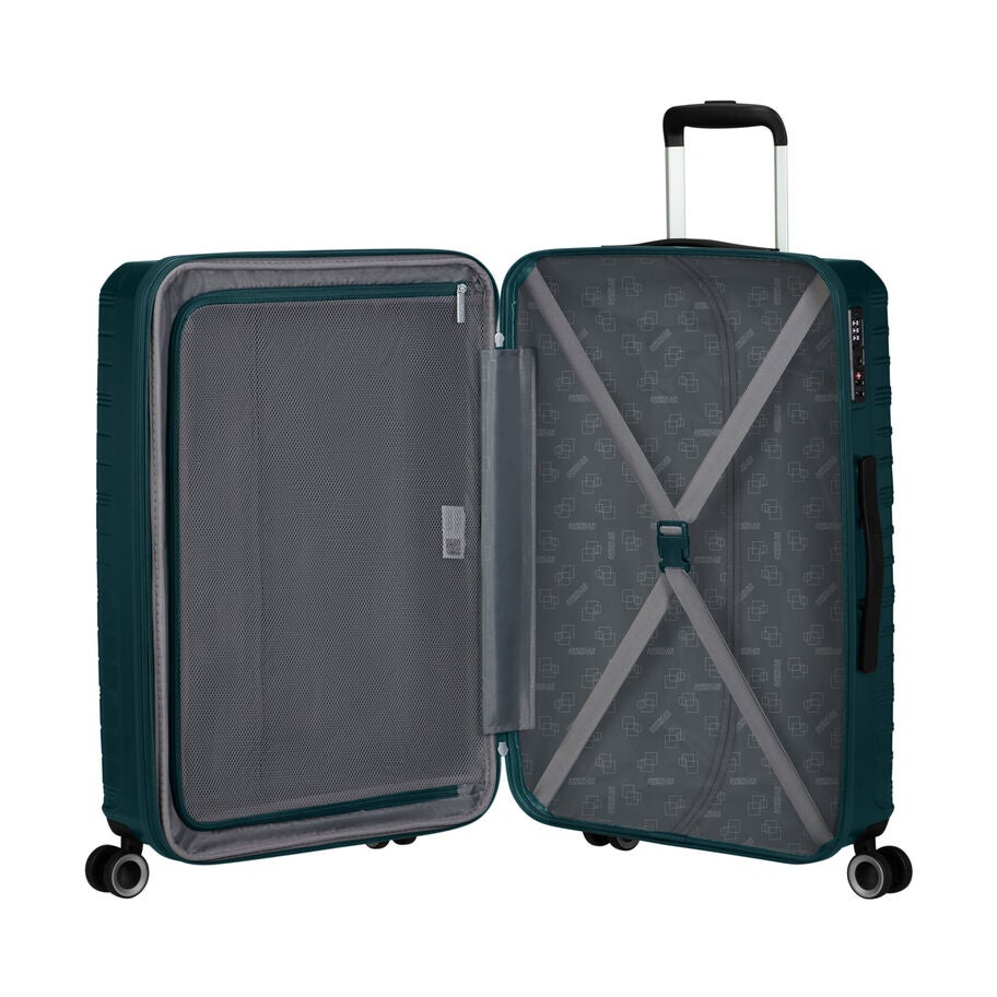 American Tourister Surftime Spinner Medium — Metallic Teal