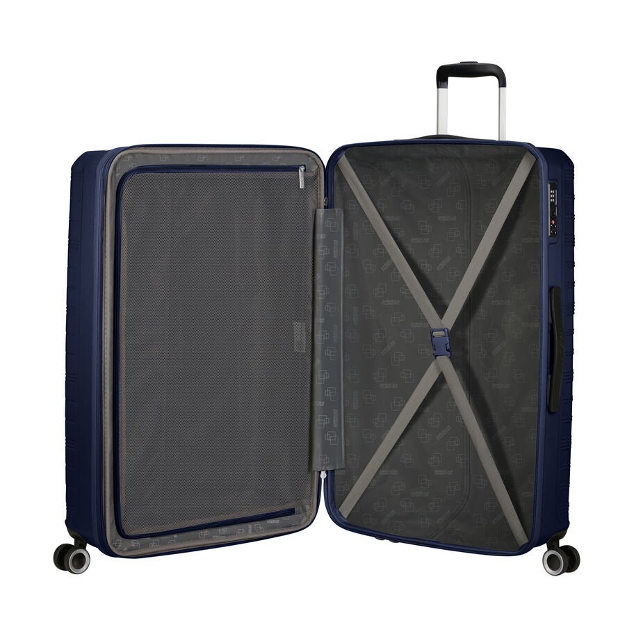 American Tourister Surftime Spinner 3 Piece Set (CO/M/L) — Metallic Blue