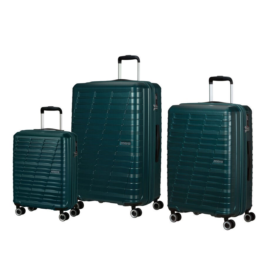 American Tourister Surftime Spinner 3 Piece Set (CO/M/L) — Metallic Teal