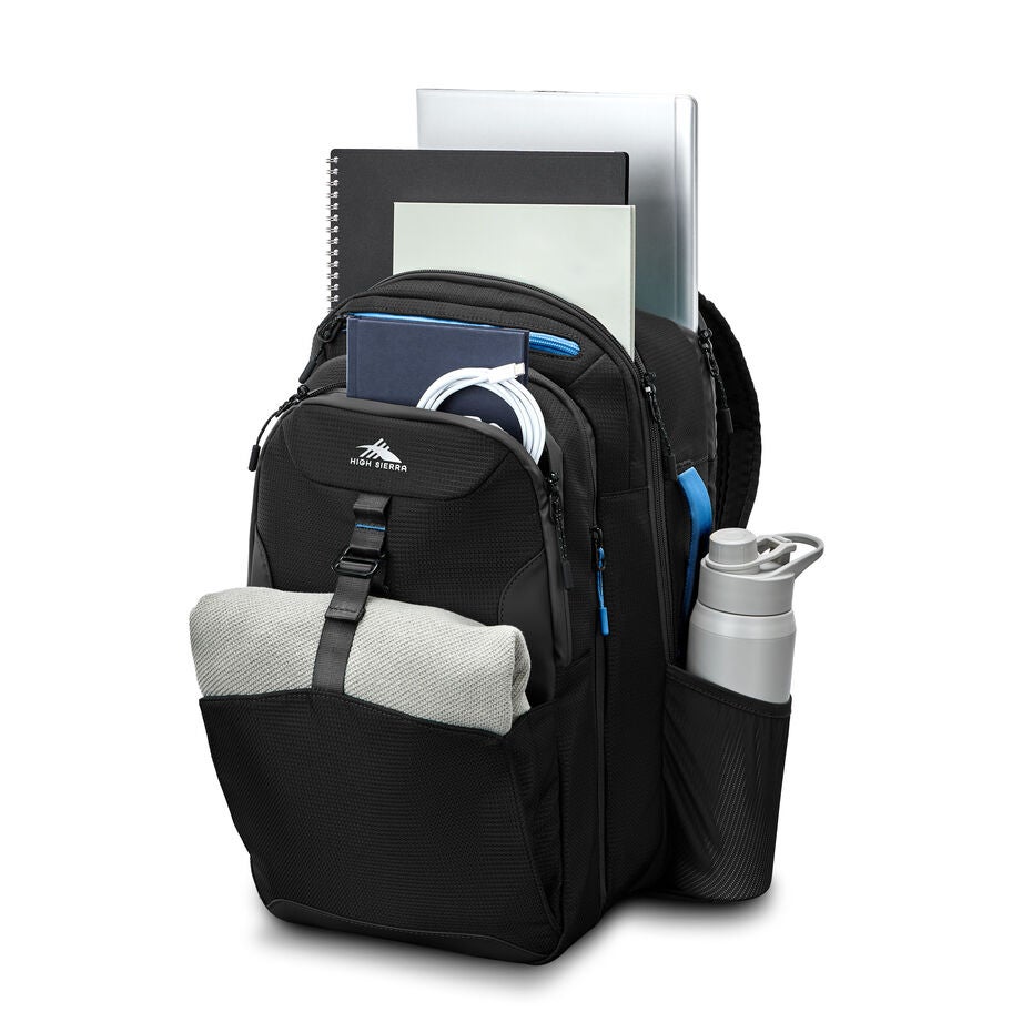High Sierra Hi-Life 3-in-1 Convertible Backpack — Black/Blue