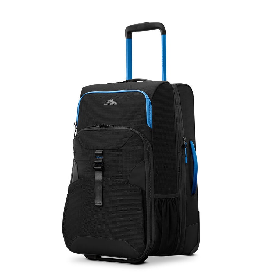 High Sierra Hi-Life Wheeled Duffle (22") — Black/Blue