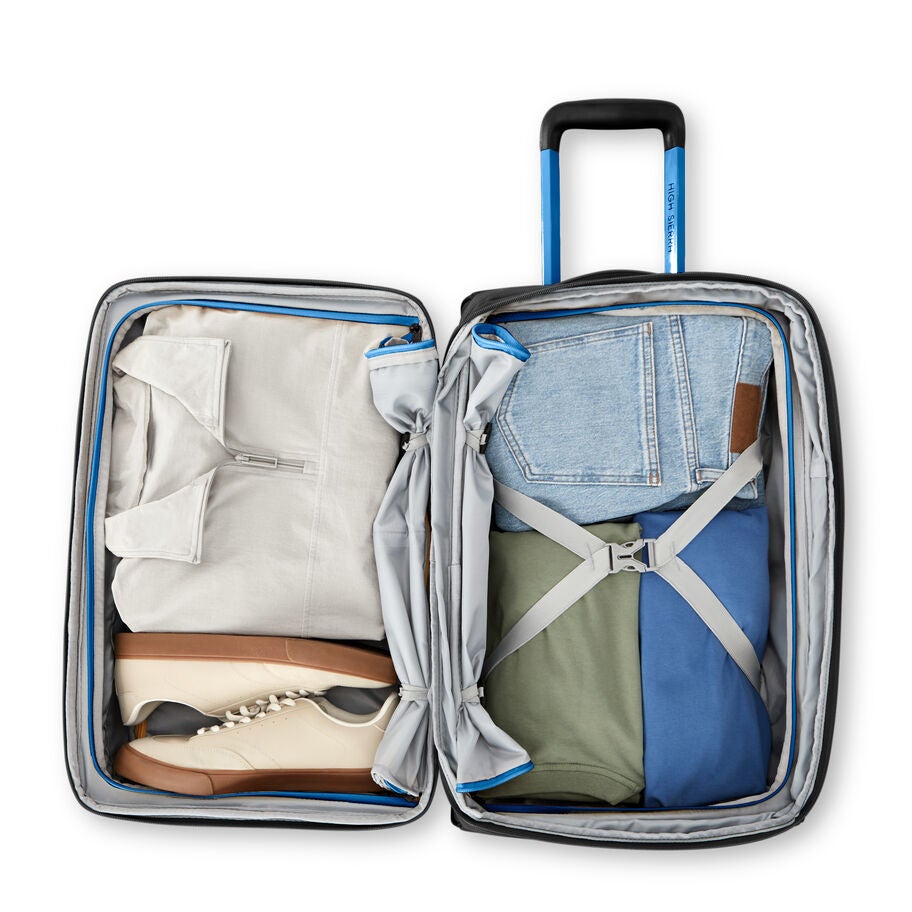 High Sierra Hi-Life Wheeled Duffle (22") — Black/Blue