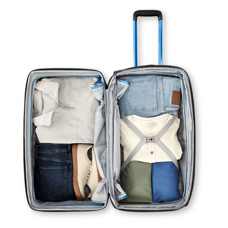 High Sierra Hi-Life Wheeled Duffle (32") — Black/Blue