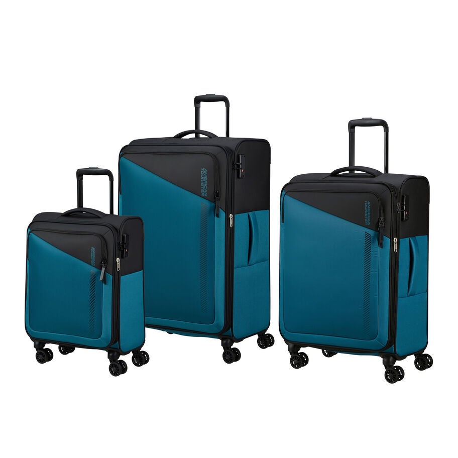 American Tourister Daring Dash 3 Piece Set — Black/Blue