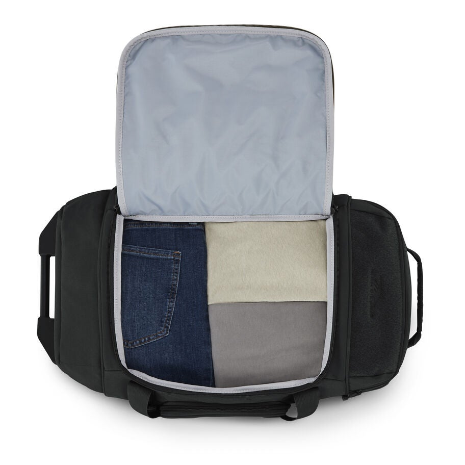 High Sierra Pathsetter 22" Wheeled Duffle — Black