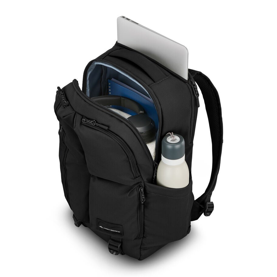 High Sierra Lineage Backpack — Black