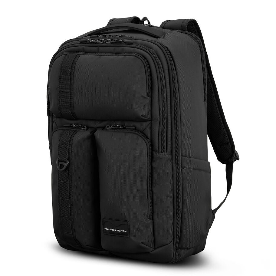 High Sierra Lineage Travel Backpack — Black