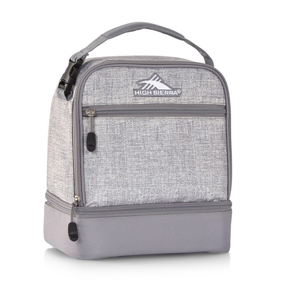 High Sierra Lunch Bags Stacked Compartment Lunch Kit — Silver Heather