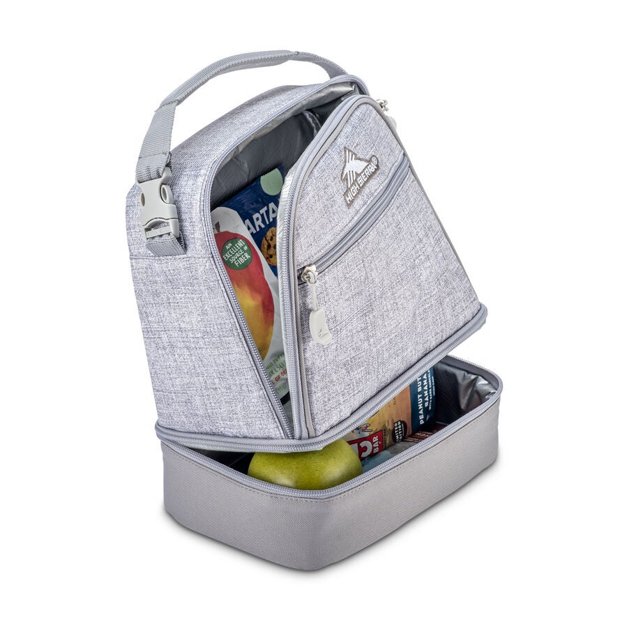 High Sierra Lunch Bags Stacked Compartment Lunch Kit — Silver Heather