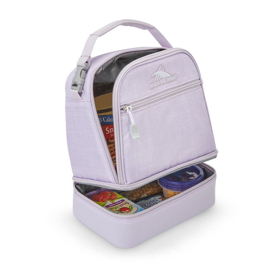 High Sierra Lunch Bags Stacked Compartment Lunch Kit — Hushed Orchid Heather