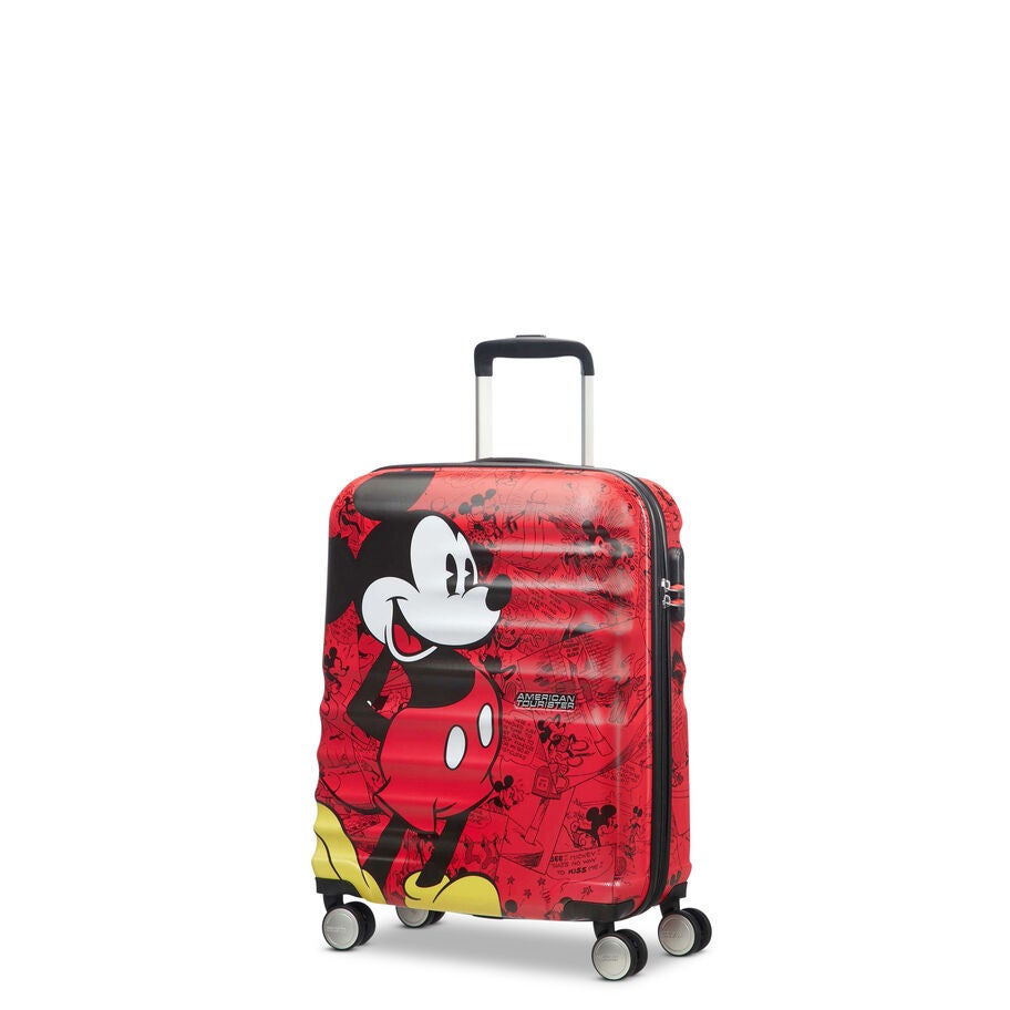 American Tourister Disney Wavebreaker Spinner Carry-On — Mickey Comics Red