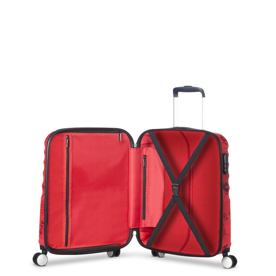 American Tourister Disney Wavebreaker Spinner Carry-On — Mickey Comics Red