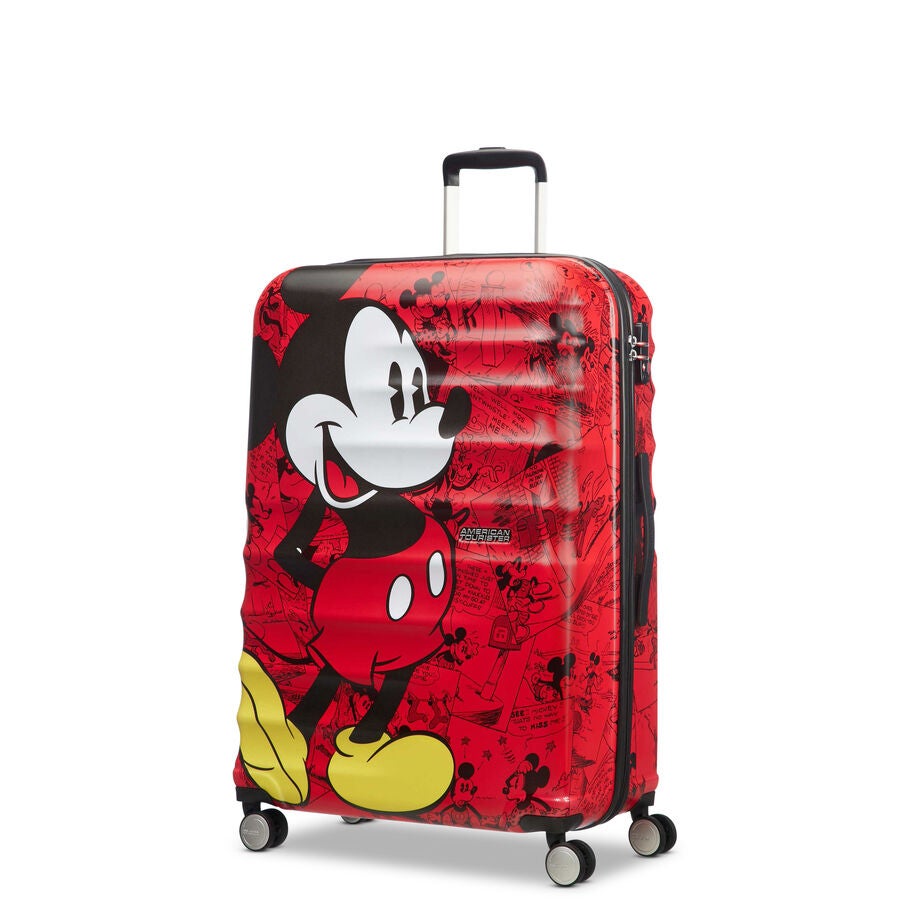 American Tourister Disney Wavebreaker Spinner Large — Mickey Comics Red