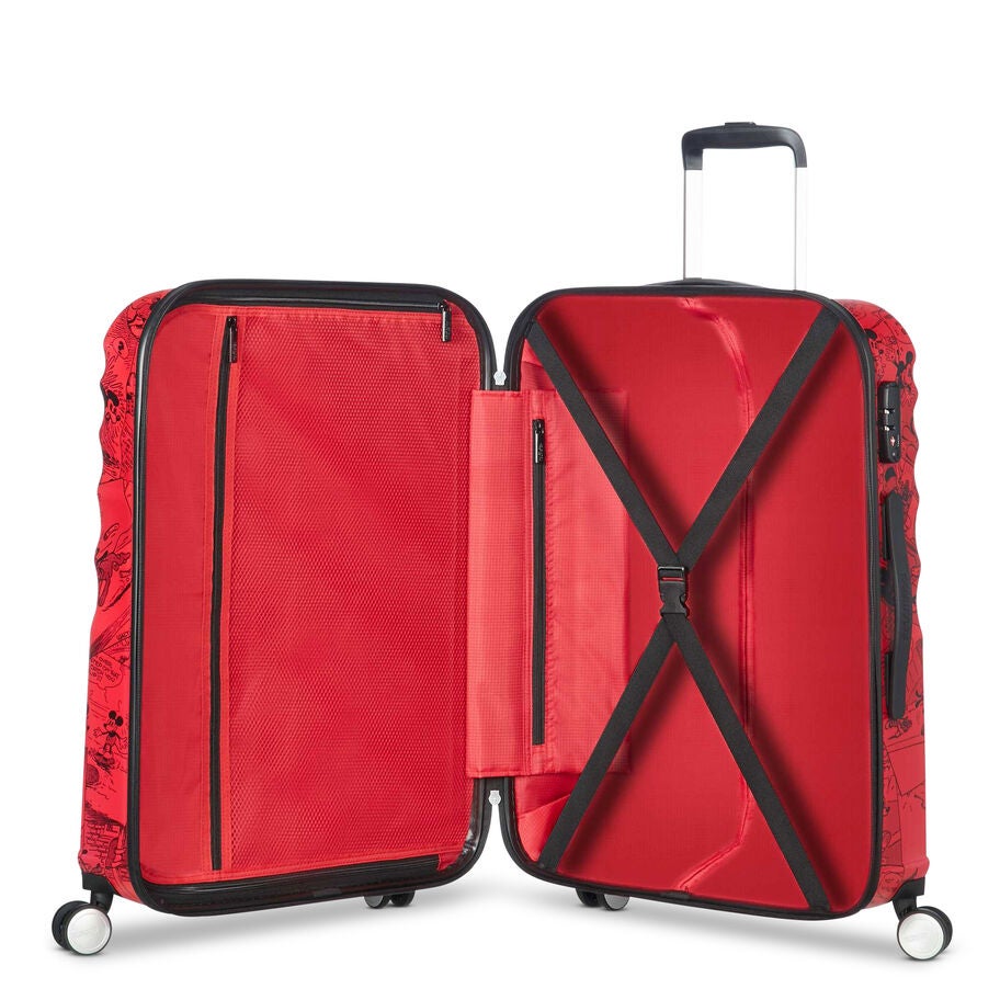 American Tourister Disney Wavebreaker Spinner Large — Mickey Comics Red