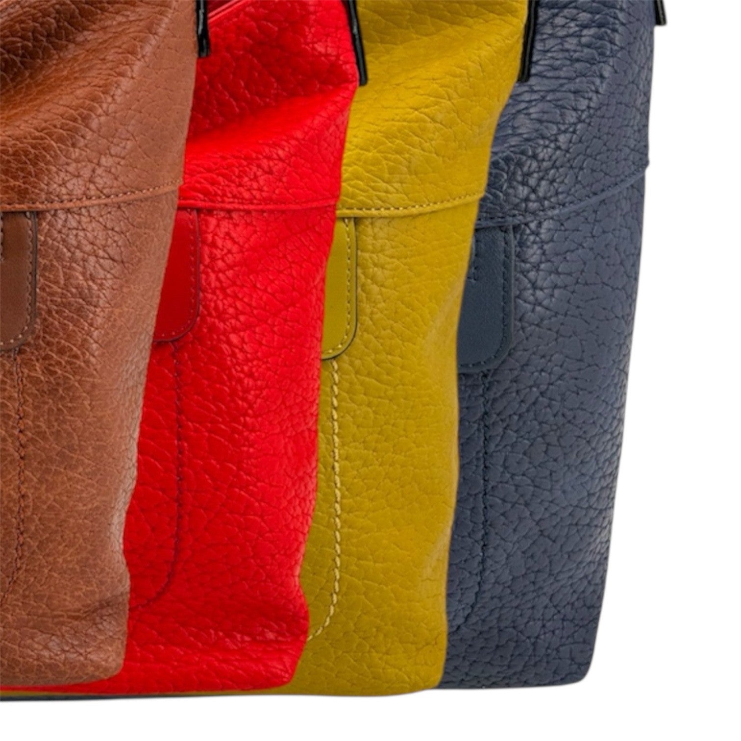 Vegan Leather Flat Crossbody Bag