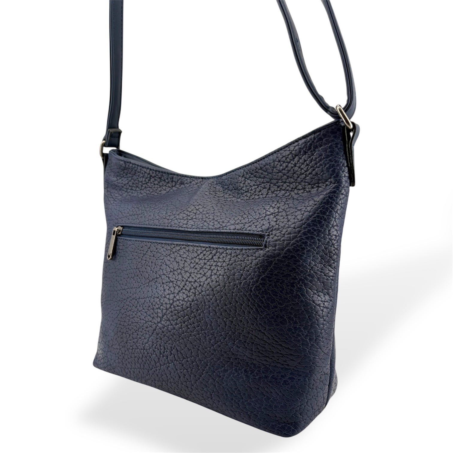 Vegan Leather Hobo Style Cross-body Bag — Medium Small — supplier product photo