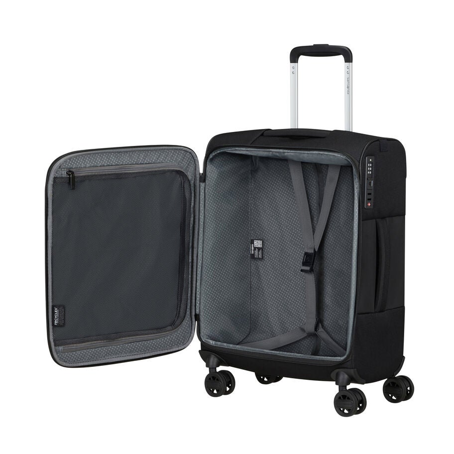 Samsonite Vaycay Spinner Carry-On — Black, detail view