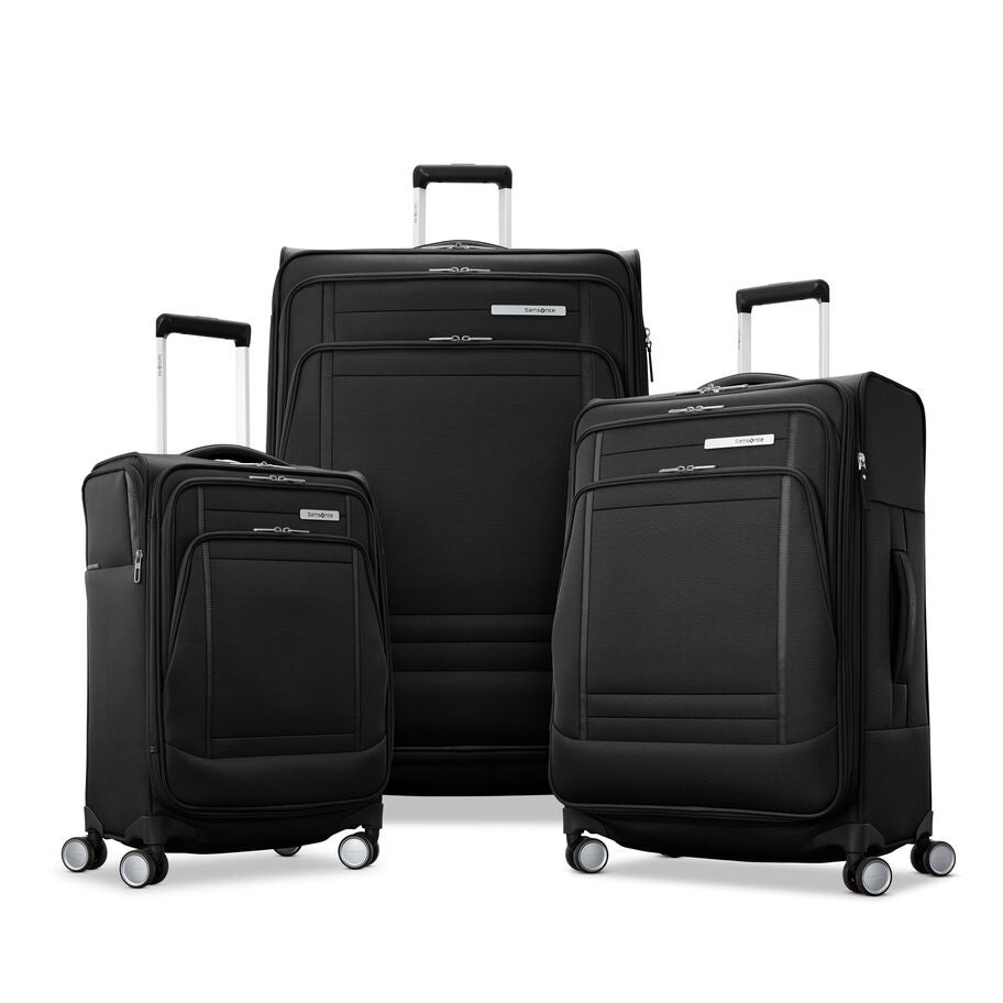 Samsonite Uplift Softside Spinner 3 Piece Set (CO/M/L) — Black
