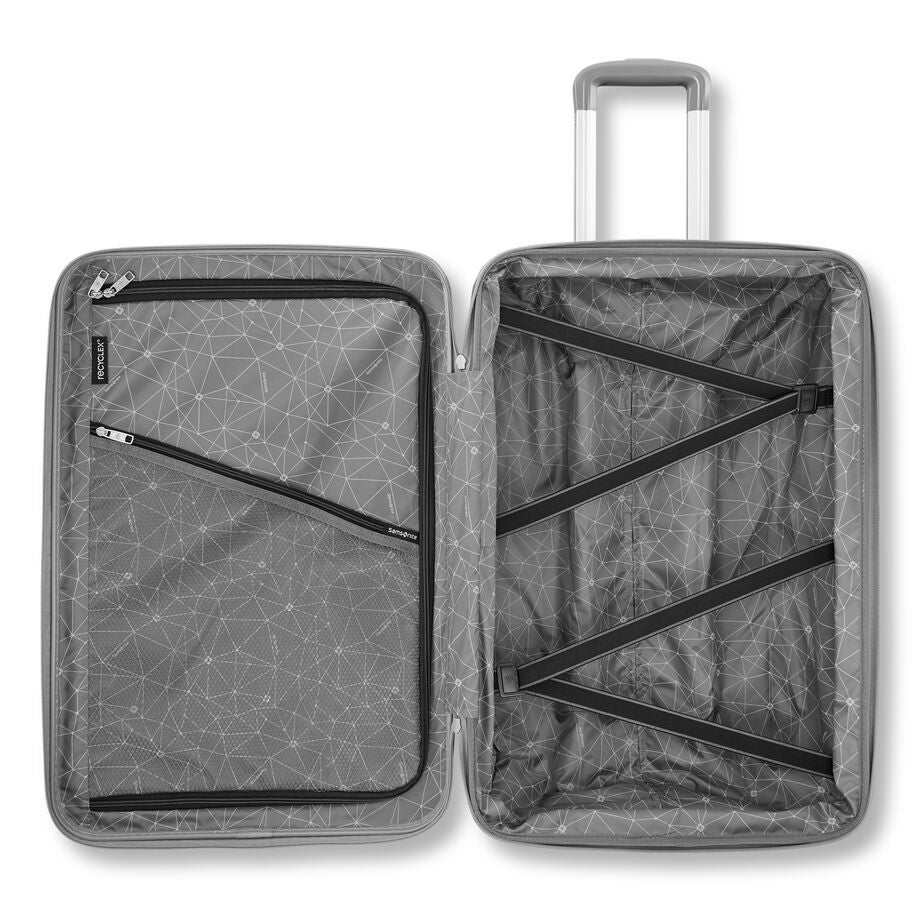 Samsonite Ziplite 6 Spinner Carry-On — Silver, detail view