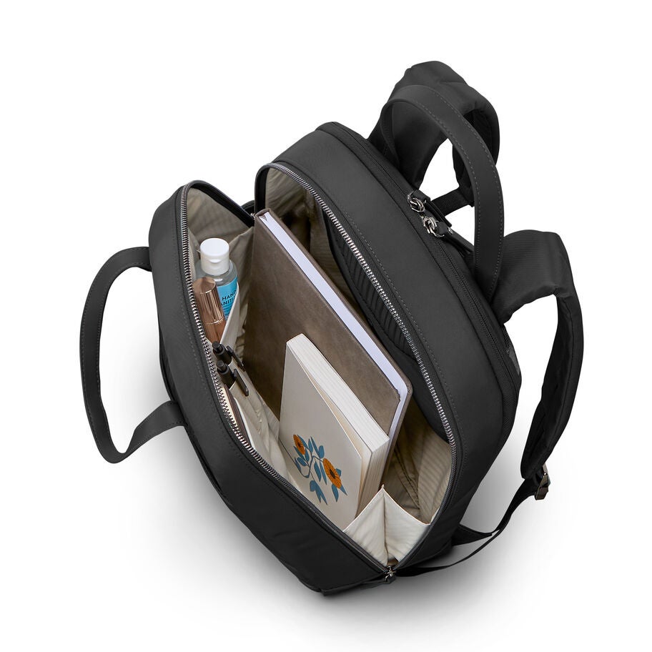 Samsonite Silhouette 18 Laptop Backpack — Black, detail view