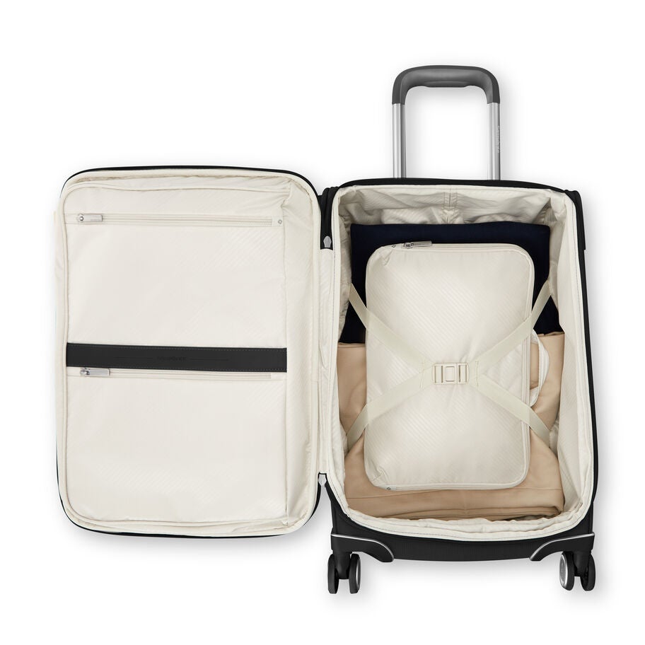 Samsonite Silhouette 18 Spinner Carry-On — Black, detail view